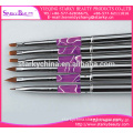 Wholesale 6 pcs manicure brush set ,Kolinsky Acrylic UV Nail Art Brush